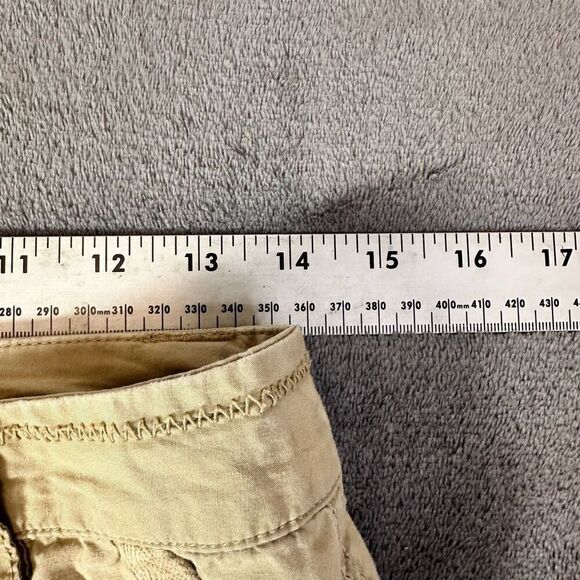 Vintage Sigrid Olsen Cargo Capri Cropped Pants Womens‎ 4 Beige Coastal Spring - Picture 8 of 10